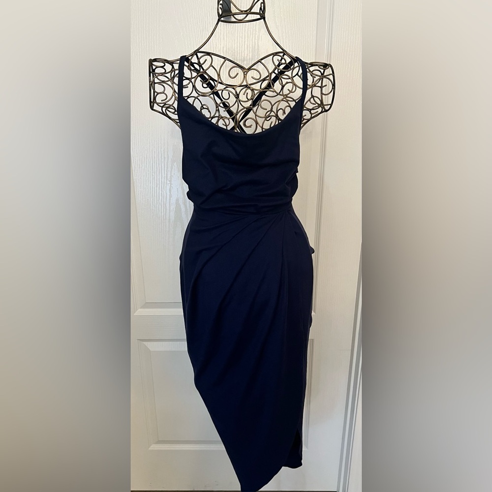 Go Couture Strappy Navy Dress